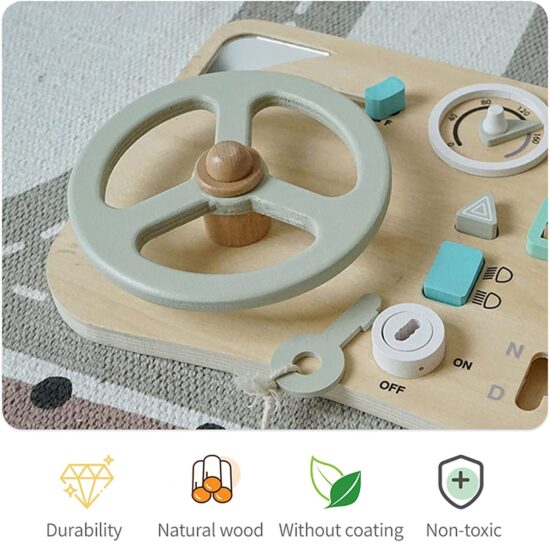 Placa Montessori Tablita senzoriala activitatile unui sofer