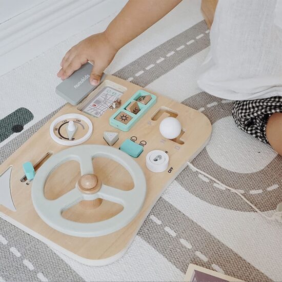 Placa Montessori Tablita senzoriala activitatile unui sofer