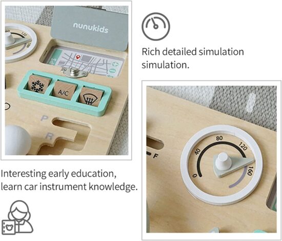 Placa Montessori Tablita senzoriala activitatile unui sofer