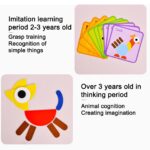 Puzzle lemn Montessori Tangram cu forme geometrice