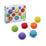 Set 6 mingi Jucarii senzoriale bebelusi Texturi diferite