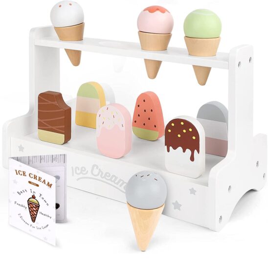 Standul de inghetata Accesorii din lemn Nunukids