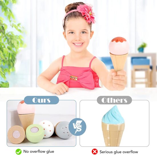 Standul de inghetata Accesorii din lemn Nunukids