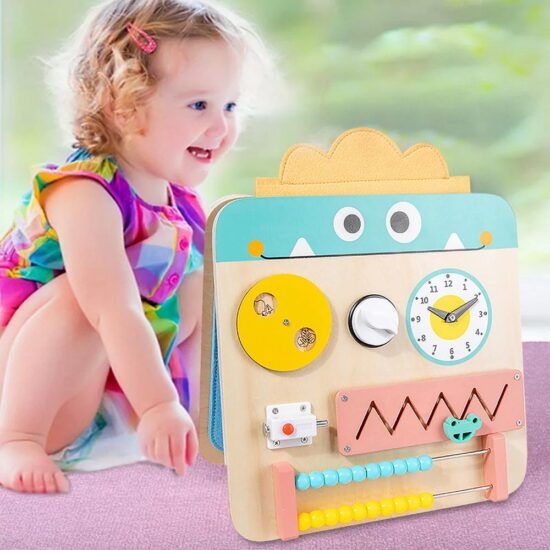 Tabla pliabila Montessori Jucarie senzoriala Busy Board