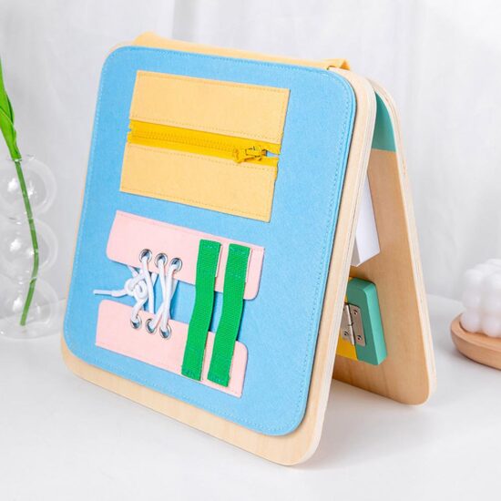 Tabla pliabila Montessori Jucarie senzoriala Busy Board