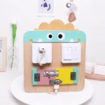 Tabla pliabila Montessori Jucarie senzoriala Busy Board