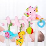 Zornaitoare de agatat Elefantul spirala cu jucarii plus