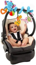 Zornaitoare de agatat Elefantul spirala cu jucarii plus