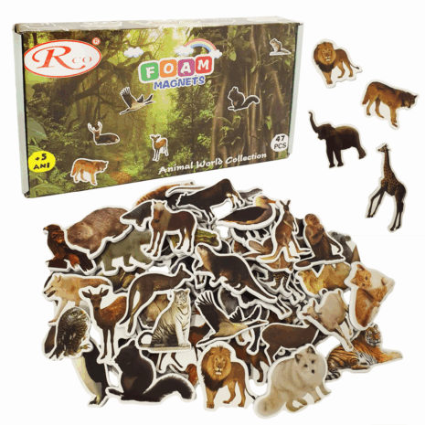 Animale Padure magnetice Piese Educative din Spuma
