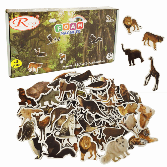 Animale Padure magnetice Piese Educative din Spuma