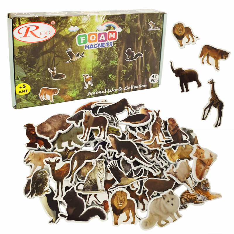 Animale Padure magnetice Piese Educative din Spuma