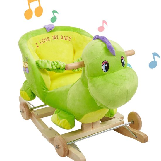 Balansoar copii plus Dinozaur muzical cu roti mobile Balansoar copii plus Dinozaur muzical cu roti mobile