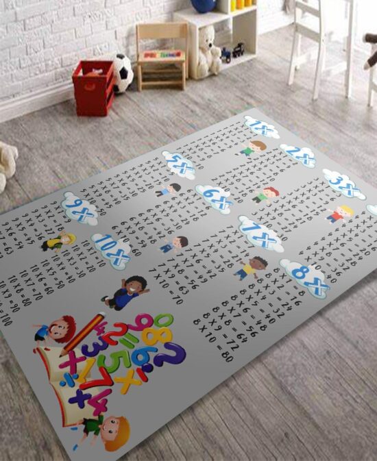 Covor educativ rosu carpeta antiderapanta pentru copii