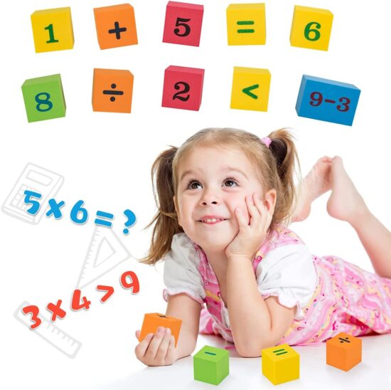 Cuburi constructie educative din spuma EVA 47 piese