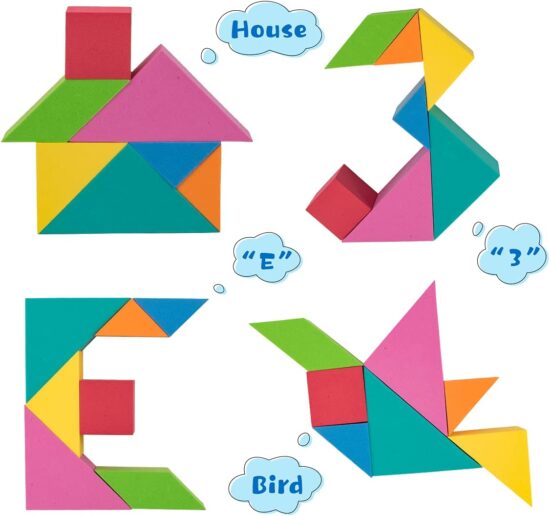 Cuburi constructie educative din spuma EVA 47 piese