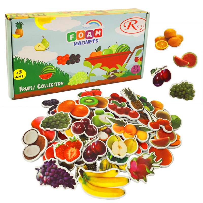 Fructe magnetice Piese Educative din Spuma EVA