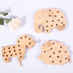 Joc de Snuruit Animale Jucarie Montessori lemn Natur