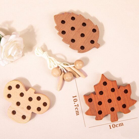 Joc de Snuruit Natura Jucarie Montessori lemn Natur