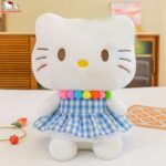 Jucarie plus Hello Kitty Pisicuta cu Rochita-margele 30-40cm