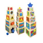 Piramida educativa din 5 cuburi Dimensiuni succesive