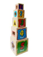 Piramida educativa din 5 cuburi Dimensiuni succesive