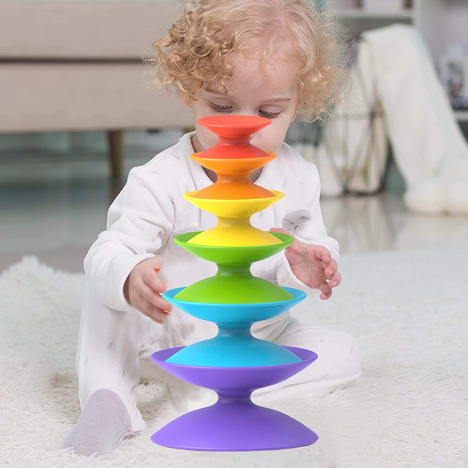 Piramida tip Spirala Turn de stivuit Rainbow Spin