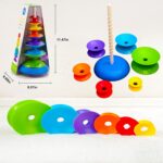 Piramida tip Spirala Turn de stivuit Rainbow Spin