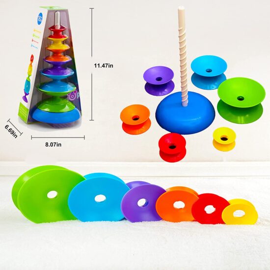 Piramida tip Spirala Turn de stivuit Rainbow Spin