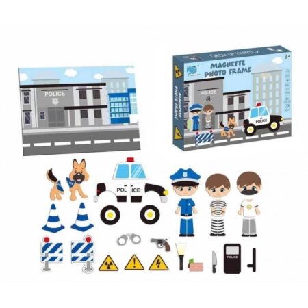 Puzzle magnetic Sectia de politie Joc educativ Carte