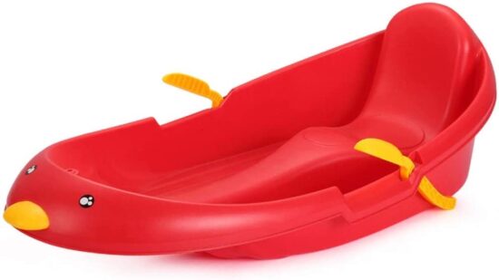 Sanie Placa cu frane Pinguin din plastic Snowmobil