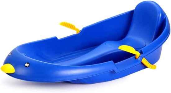 Sanie Placa cu frane Pinguin din plastic Snowmobil