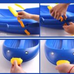 Sanie Placa cu frane Pinguin din plastic Snowmobil