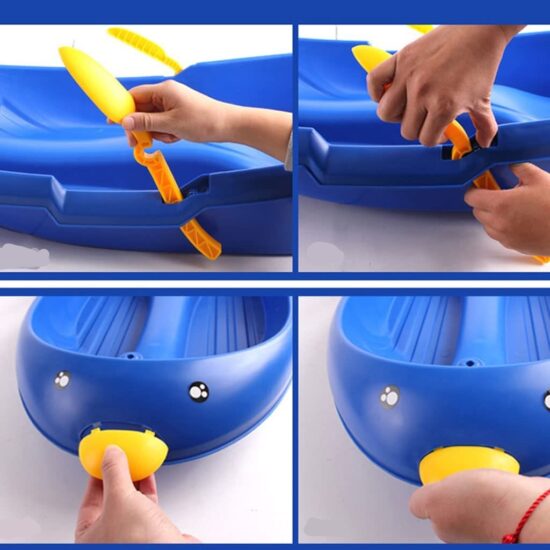 Sanie Placa cu frane Pinguin din plastic Snowmobil