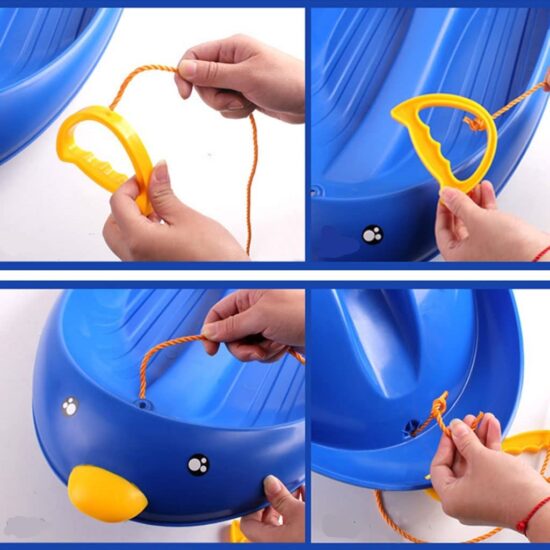 Sanie Placa cu frane Pinguin din plastic Snowmobil