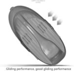 Sanie Placa cu frane Pinguin din plastic Snowmobil