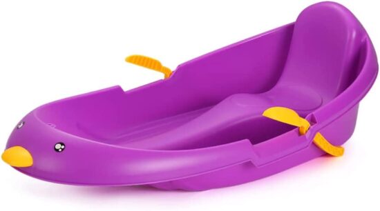 Sanie Placa cu frane Pinguin din plastic Snowmobil