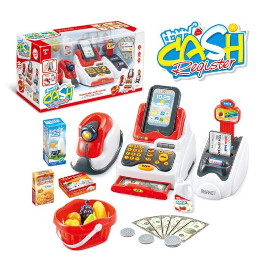 Set Casa de marcat Scanner Cititor de bare Alimente Set Casa de marcat Scanner Cititor de bare Alimente