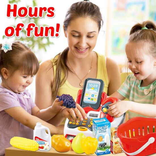 Set Casa de marcat Scanner Cititor de bare Alimente