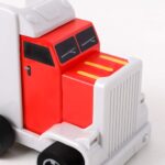 Camionul cu platforma Set 4 masini din lemn Topbright