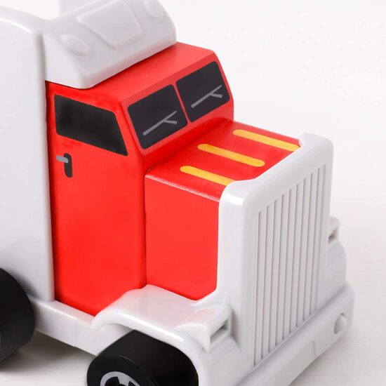 Camionul cu platforma Set 4 masini din lemn Topbright