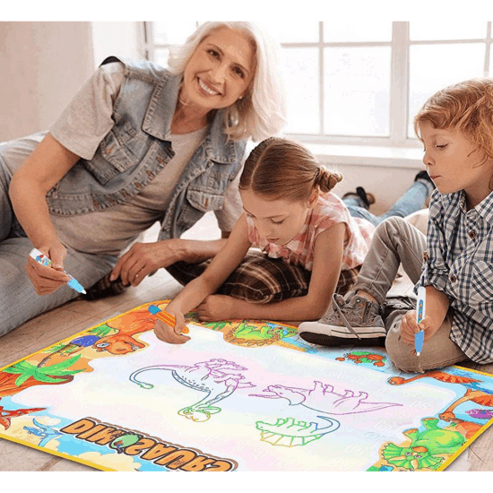 Covoras cu dinozauri Set educativ desen Marker cu apa