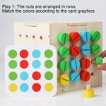 Cub Montessori Sortator Potrivire culori Asociere sablon
