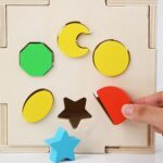 Cub Montessori Sortator Potrivire culori Asociere sablon
