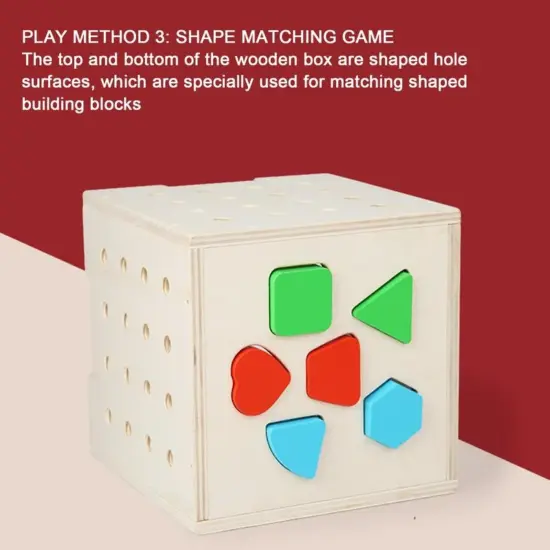 Cub Montessori Sortator Potrivire culori Asociere sablon