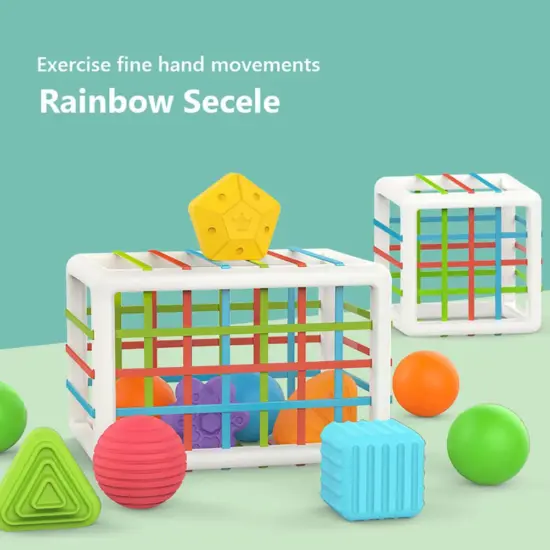 Cub motricitate bebe Sortare forme moi Texturi diferite