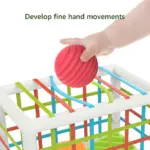 Cub motricitate bebe Sortare forme moi Texturi diferite