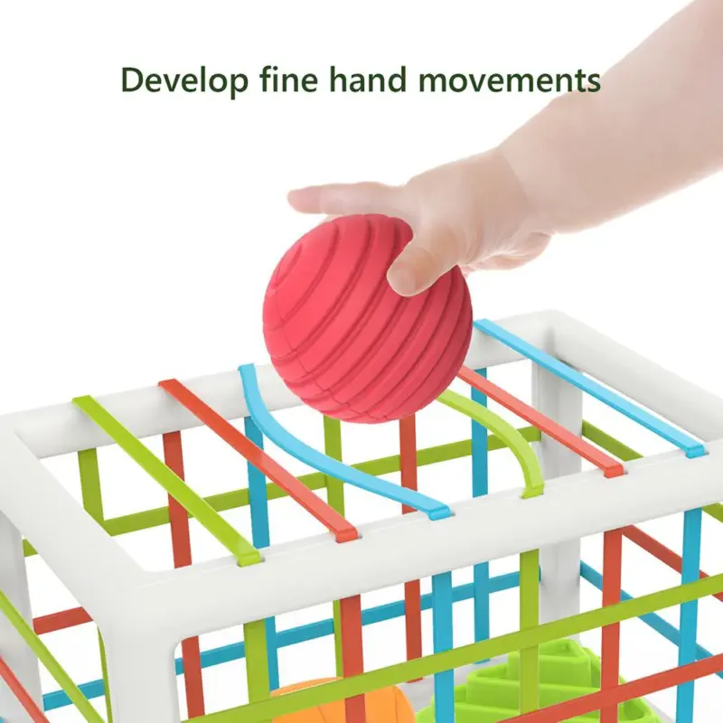 Cub motricitate bebe Sortare forme moi Texturi diferite