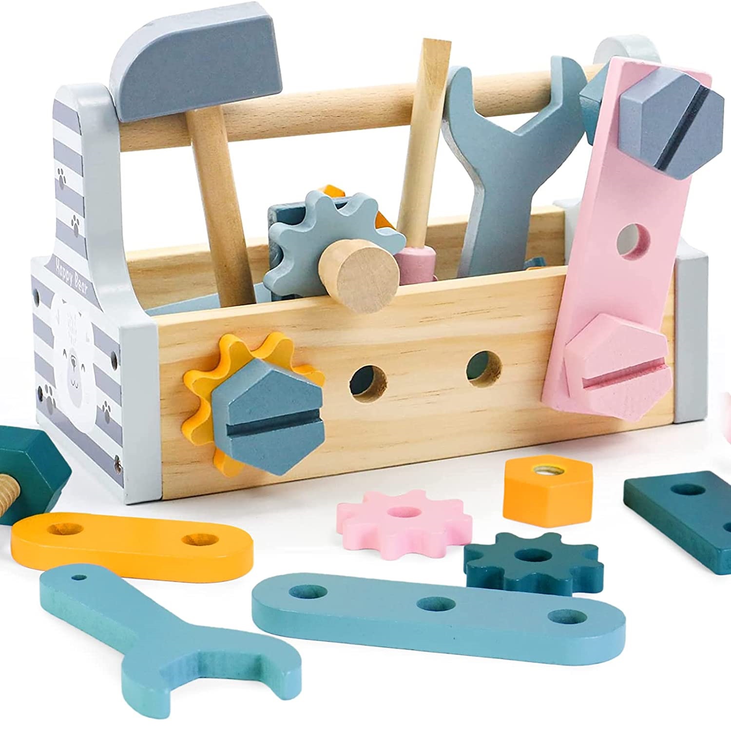 Cutia cu scule Jucarii instrumente constructii Montessori