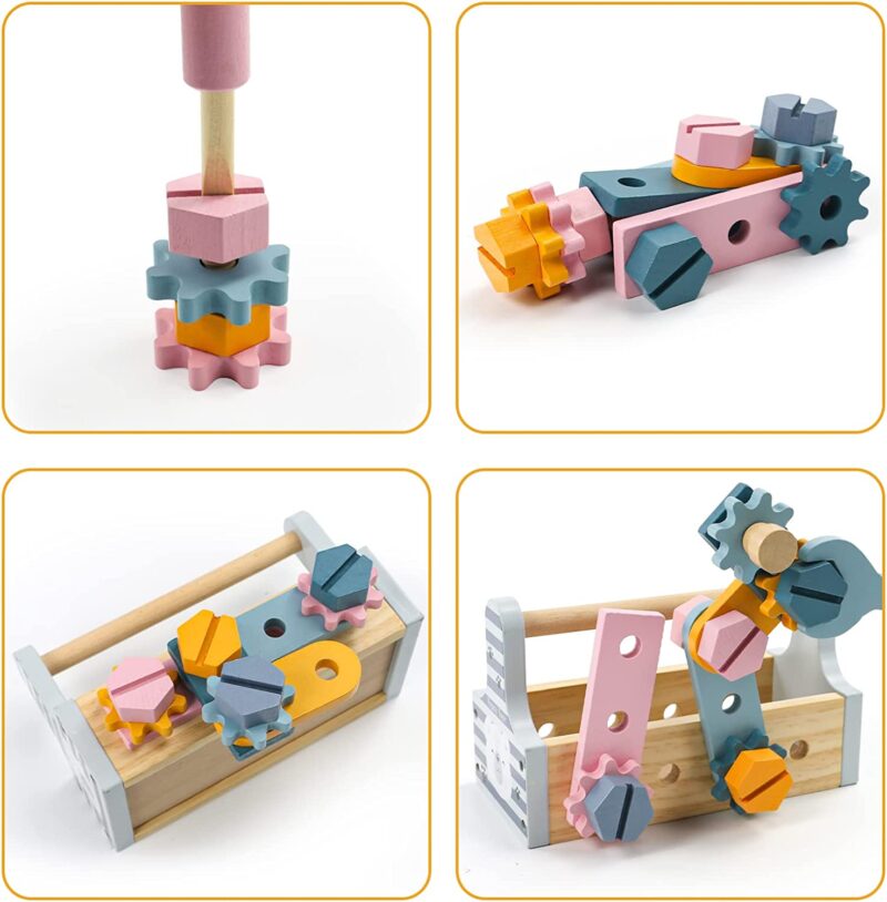 Cutia cu scule Jucarii instrumente constructii Montessori