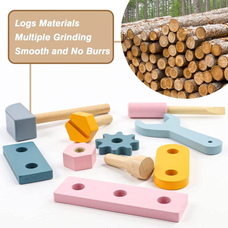 Cutia cu scule Jucarii instrumente constructii Montessori